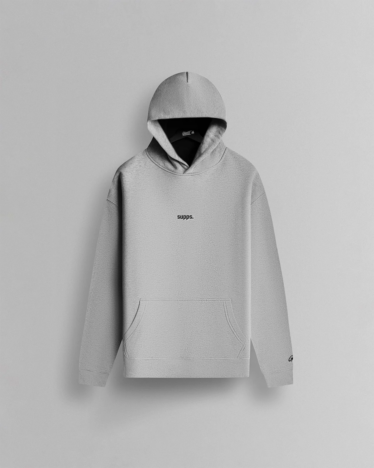 GHOST® ICON HOODIE | HEATHER GREY