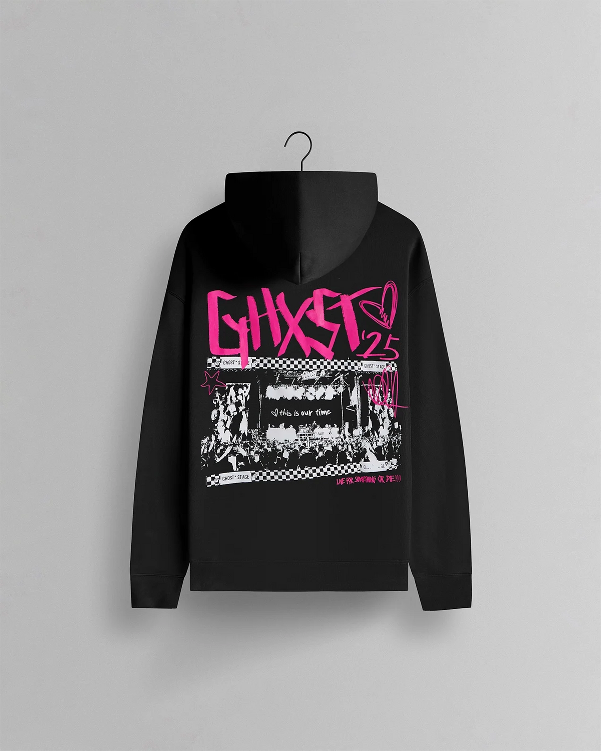 GHOST® IN THE PIT HOODIE | BLACK