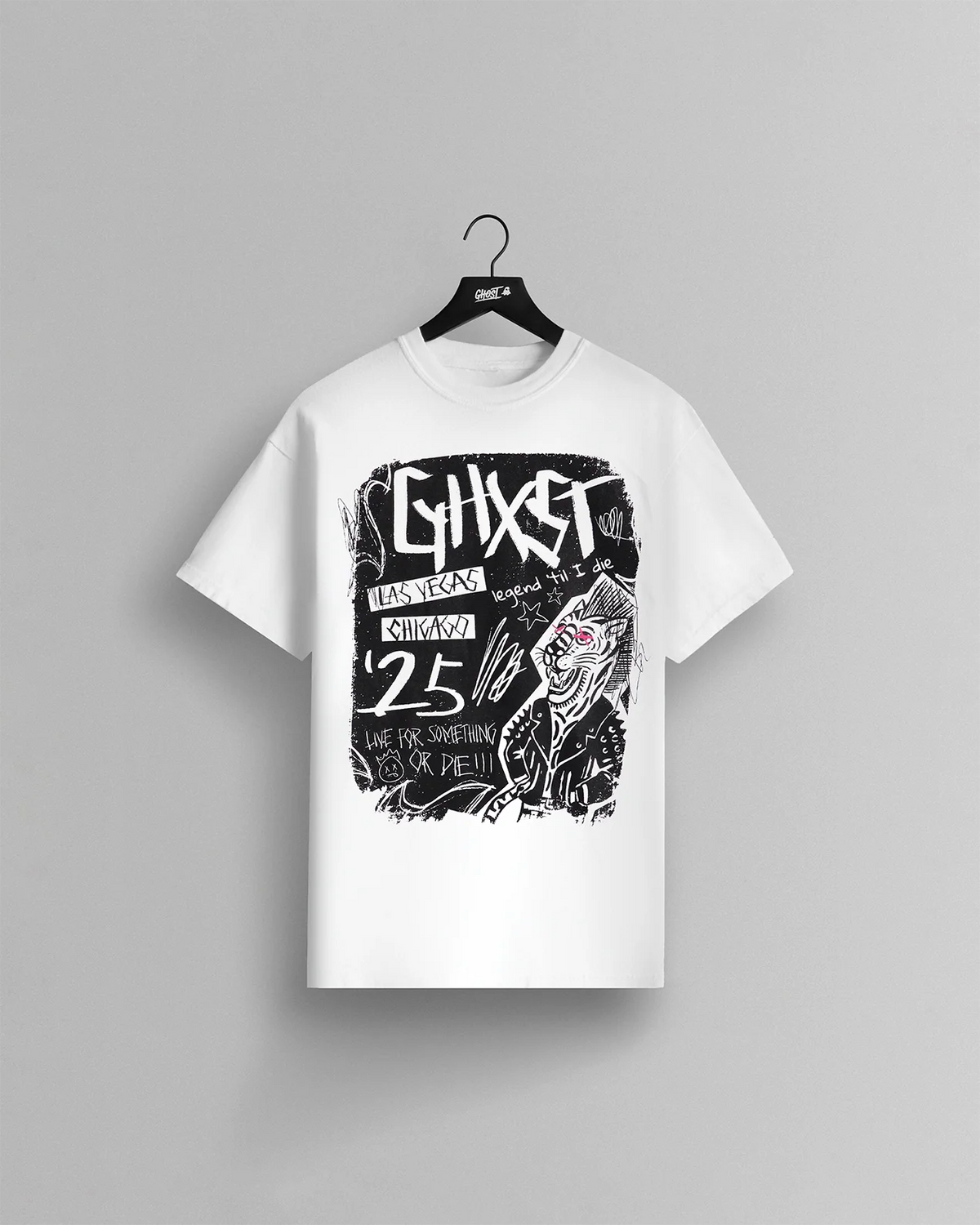GHOST® IN THE PIT TEE | WHITE