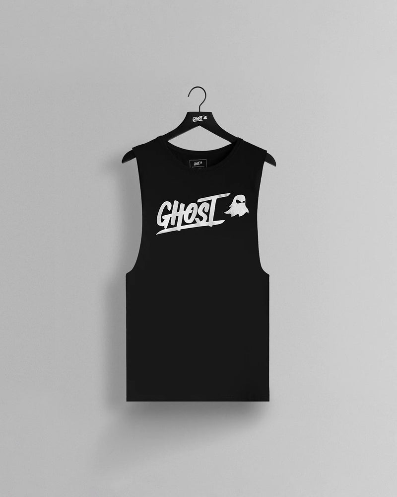 GHOST® CORE LOGO SLEEVELESS TEE | BLACK
