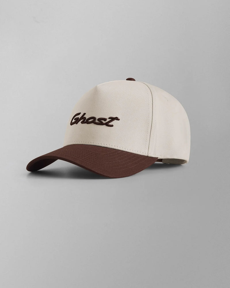 GHOST® DRIVING CLUB BASEBALL HAT | CREAM/BROWN view 1