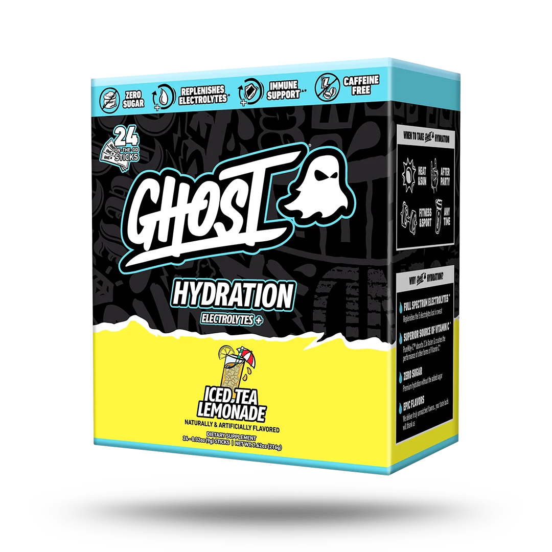 GHOST® HYDRATION STICKS 24-PACK | ICED TEA LEMONADE