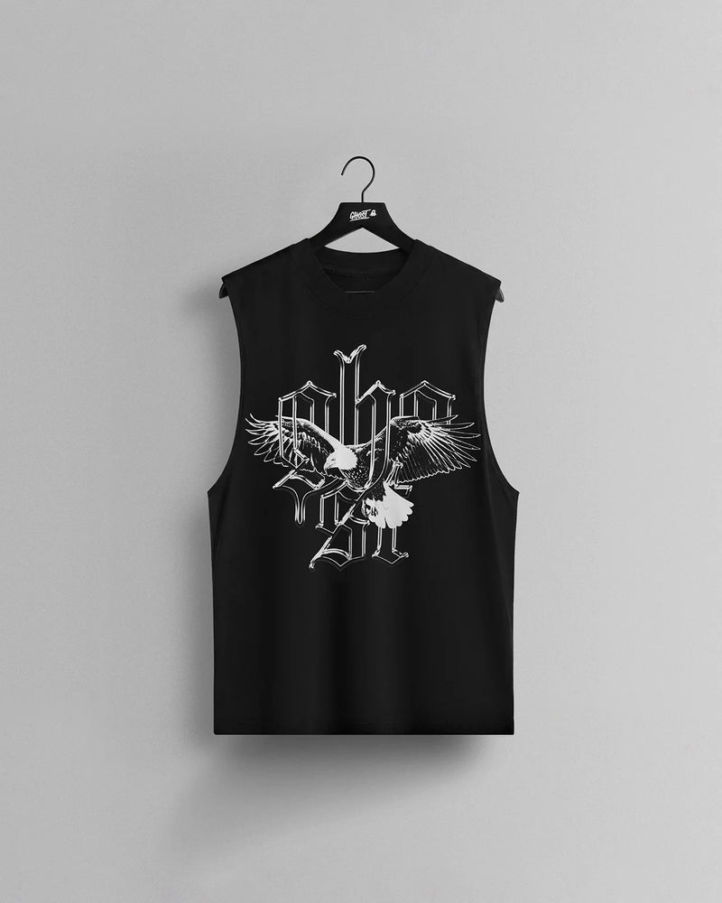 GHOST® WOODLAND SLEEVELESS TEE | BLACK view 1